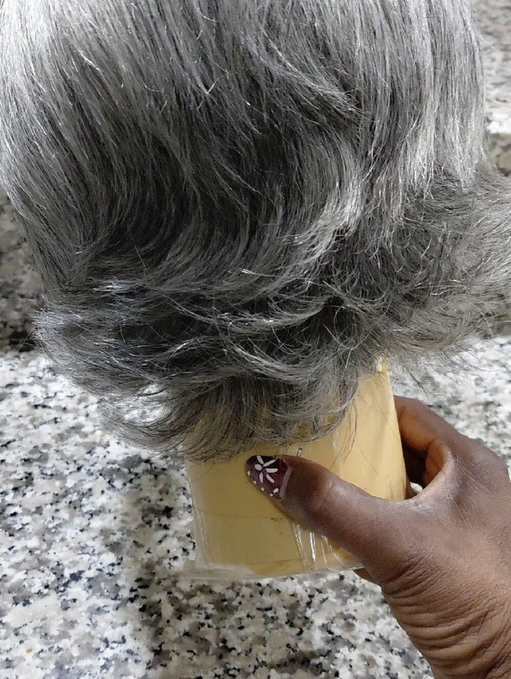 Short Silver Gray Pixie Synthetic Wig for Women - Sleek Modern Cut